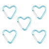 5Pcs Zinc Alloy Spring Gate Rings FIND-YW0010-59L-1