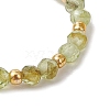 Natural Peridot Beaded Stretch Rings for Women RJEW-JR00868-08-4