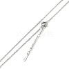 Brass Pendant Necklaces NJEW-B0002-02P-2