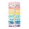 16Pcs 16 Styles Summer Starfish Synthetic Turquoise Bracelet Sets BJEW-JB10912-1