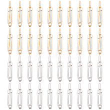 CRASPIRE 40Pcs 2 Colors Zinc Alloy Hair Pin PHAR-CP0001-09