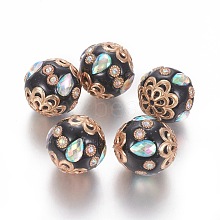 Handmade Indonesia Rhinestone Beads IPDL-E012-18H