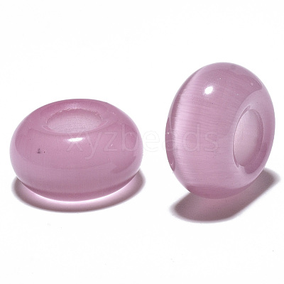 Cat Eye European Beads G-S359-071B-1