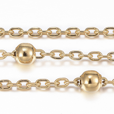 3.28 Feet Ion Plating(IP) 304 Stainless Steel Cable Chains X-CHS-H009-30G-1