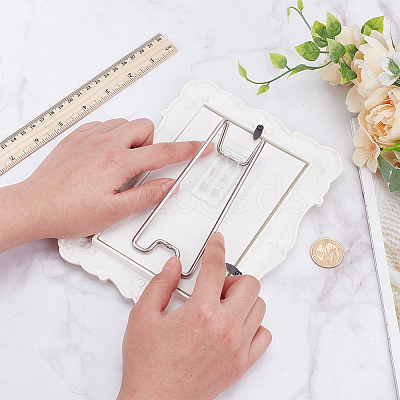 201 Stainless Steel Picture Frame Stand AJEW-WH0651-43A-1