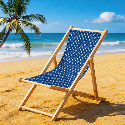 1Pc Anchor Pattern Chair Polycotton Cloth AJEW-GF0015-38F-1