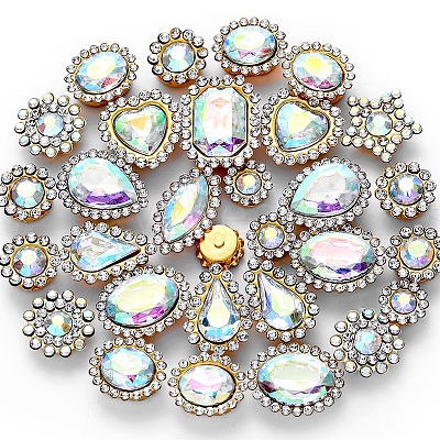 Teardrop/Heart/Star Sew on Rhinestones GACR-TAC0002-01I-1