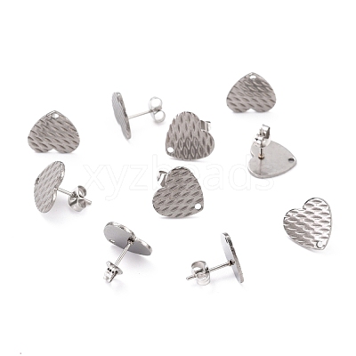 Non-Tarnish 304 Stainless Steel Stud Earring Findings STAS-I183-04B-P-1
