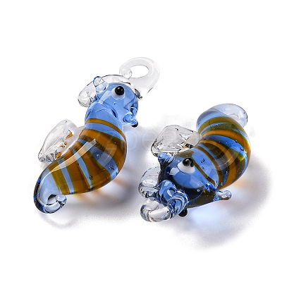 Handmade Lampwork Pendants LAMP-S068-08D-1