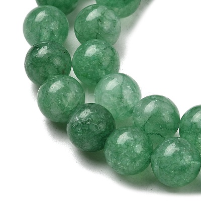 Natural Dyed White Jade Beads Strands G-M402-C03-24-1