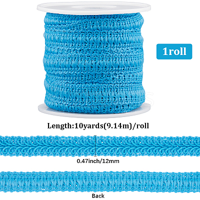 10Yards Polyester Lace Trim Ribbon OCOR-GF0004-83C-1