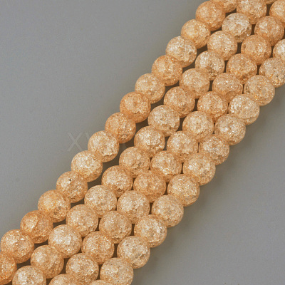 Synthetic Crackle Quartz Beads Strands X-GLAA-S134-8mm-07-1