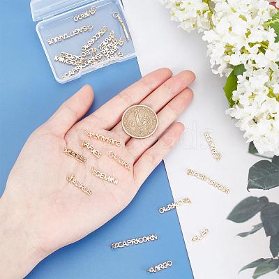 24Pcs 12 Style Brass Pendants KK-PH0002-57-1