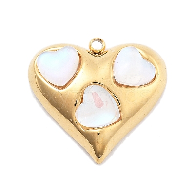 304 Stainless Steel Pendants STAS-R155-029G-1