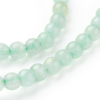 Natural Green Aventurine Beads Strands G-G099-4mm-17-1