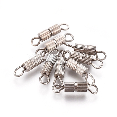 Brass Screw Clasps KK-TAC0002-68A-P-1