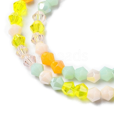 Electroplate Glass Beads Strands X1-EGLA-D018-02D-1