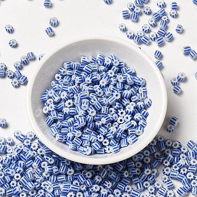 6/0 Opaque Colours Seep Glass Seed Beads X-SEED-F003-04A-02-1