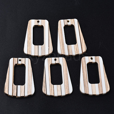 Resin & Wood Pendants RESI-N025-013A-B01-1