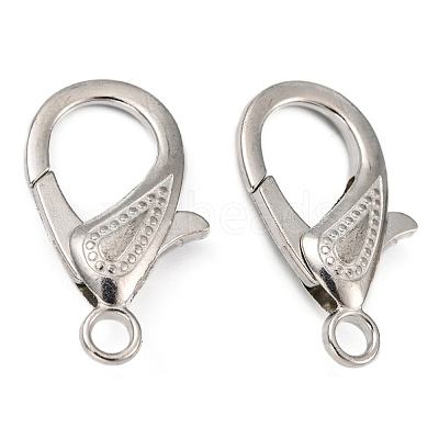 Zinc Alloy Lobster Claw Clasps X-PALLOY-D008-P-1