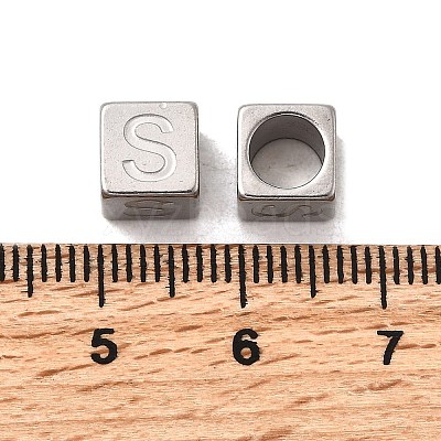 304 Stainless Steel European Beads STAS-D382-02S-P-1