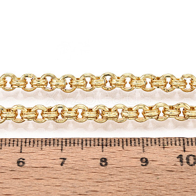 Brass Ring Link Chains CHC-T018-35G-1