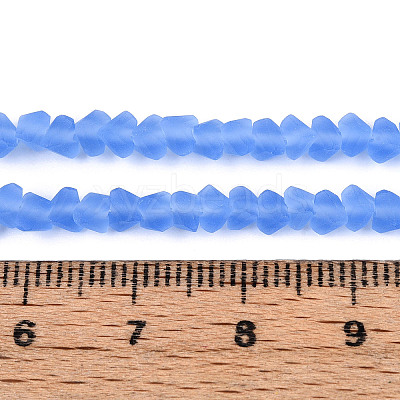 Frosted Transparent Glass Beads X1-GLAA-N016-4mm-05-1