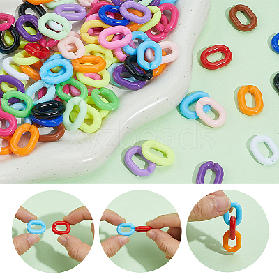 300Pcs Plastic Quick Link Connectors KY-SP0001-71-1