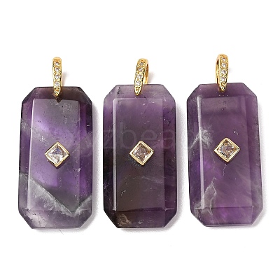 Natural Amethyst Pendants GG-CBA51ED-05G-01-1