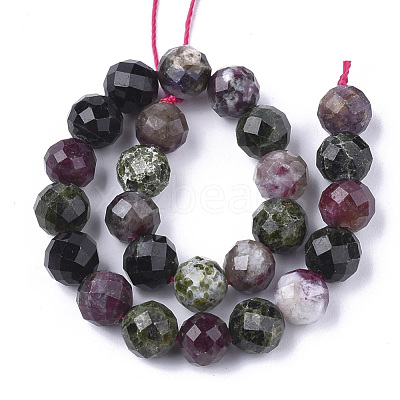 Natural Multicolor Tourmaline Beads Strands G-S345-4mm-001-1