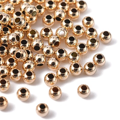 Yellow Gold Filled Beads KK-G156-2.5mm-1-1