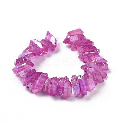 Natural Quartz Crystal Points Beads Strands G-K181-B24-1