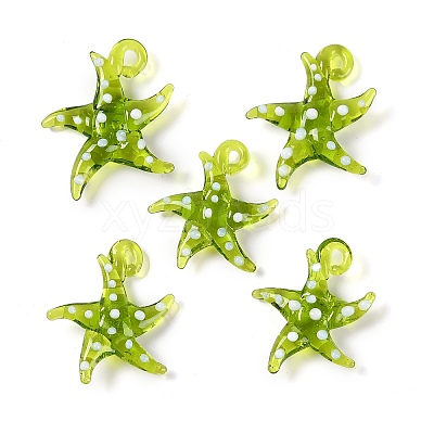 Handmade Lampwork Pendants LAMP-C015-02E-1