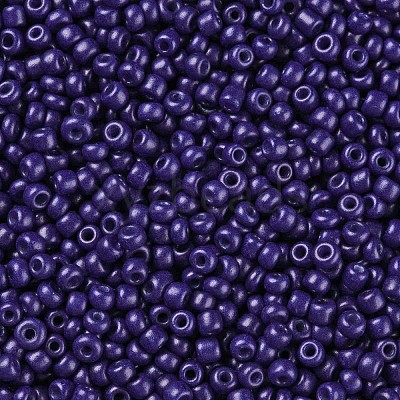 Baking Paint Glass Seed Beads SEED-S001-K6-1