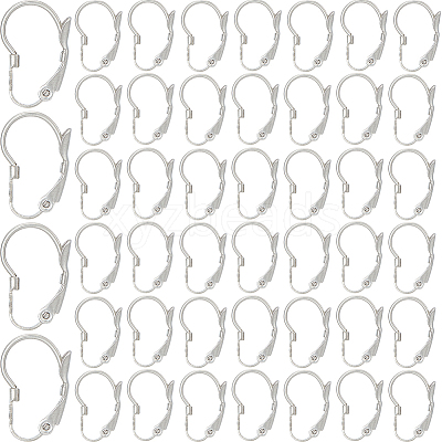 304 Stainless Steel Leverback Earring Findings STAS-SP0001-03B-1