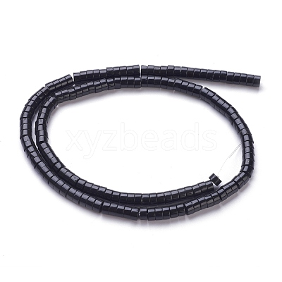 Natural Dyed & Heated Black Onyx Beads Strands G-H230-16-1