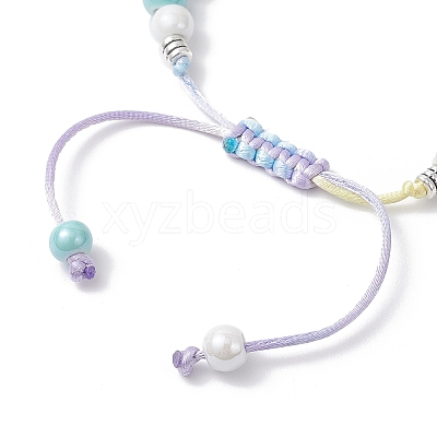 Handmade Porcelain Beaded Bracelets BJEW-JB12473-01-1
