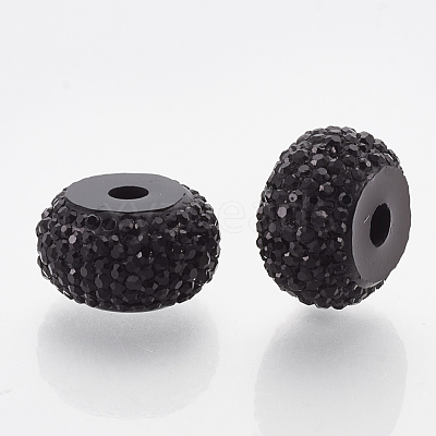Resin Rhinestone Beads RESI-T020-01B-01-1