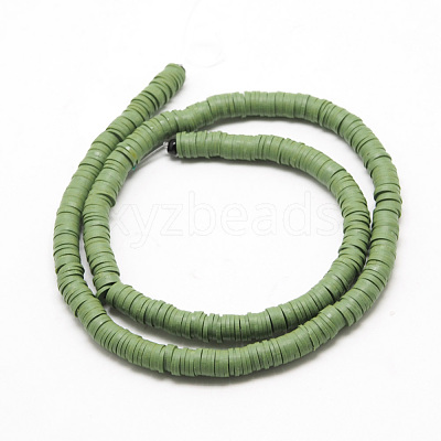 Handmade Polymer Clay Beads X-CLAY-R067-8.0mm-43-1