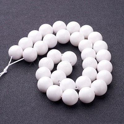 Natural Mashan Jade Round Beads Strands G-D263-12mm-XS01-1