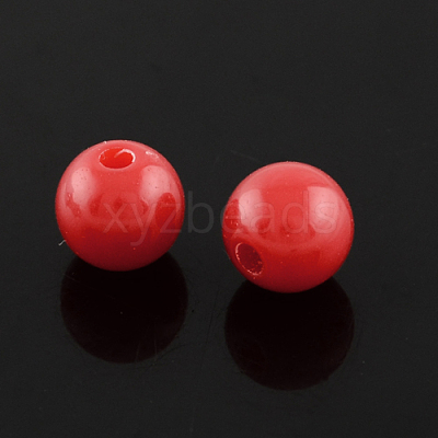 Fluorescent Acrylic Beads MACR-R517-6mm-11-1