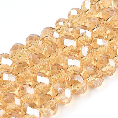 Electroplate Glass Beads Strands EGLA-A034-T1mm-A30-1