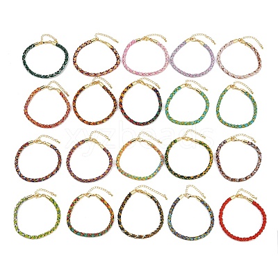 4MM Braided Nylon Cord Bracelets FIND-A057-01G-1