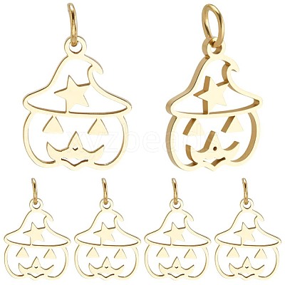 12Pcs 304 Stainless Steel Charms STAS-BBC0007-92-1