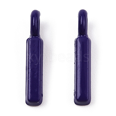 Rack Plating Spray Painted Alloy 1-Loop Link Pendants PALLOY-N176-01I-1