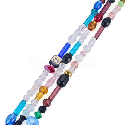 3Strands Mixed Styles Glass Beads Strands GLAA-TA0004-33-1
