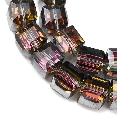 Electorplated Glass Beads EGLA-E006-1C-1