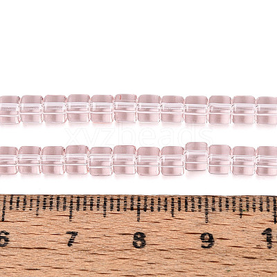 Transparent Glass Beads Strands GLAA-N065-4x4mm-A03-1