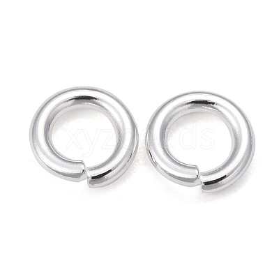 Rack Plating Brass Open Jump Rings KK-O139-18L-S-1