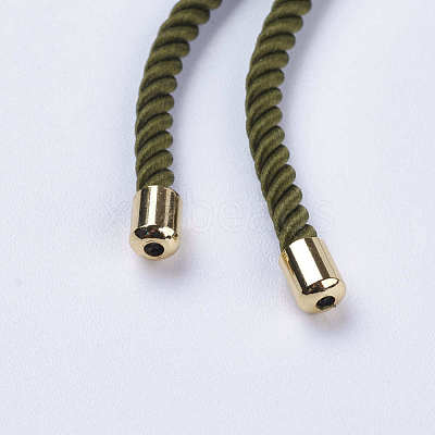 Nylon Twisted Cord Bracelet Making MAK-F018-15G-RS-1